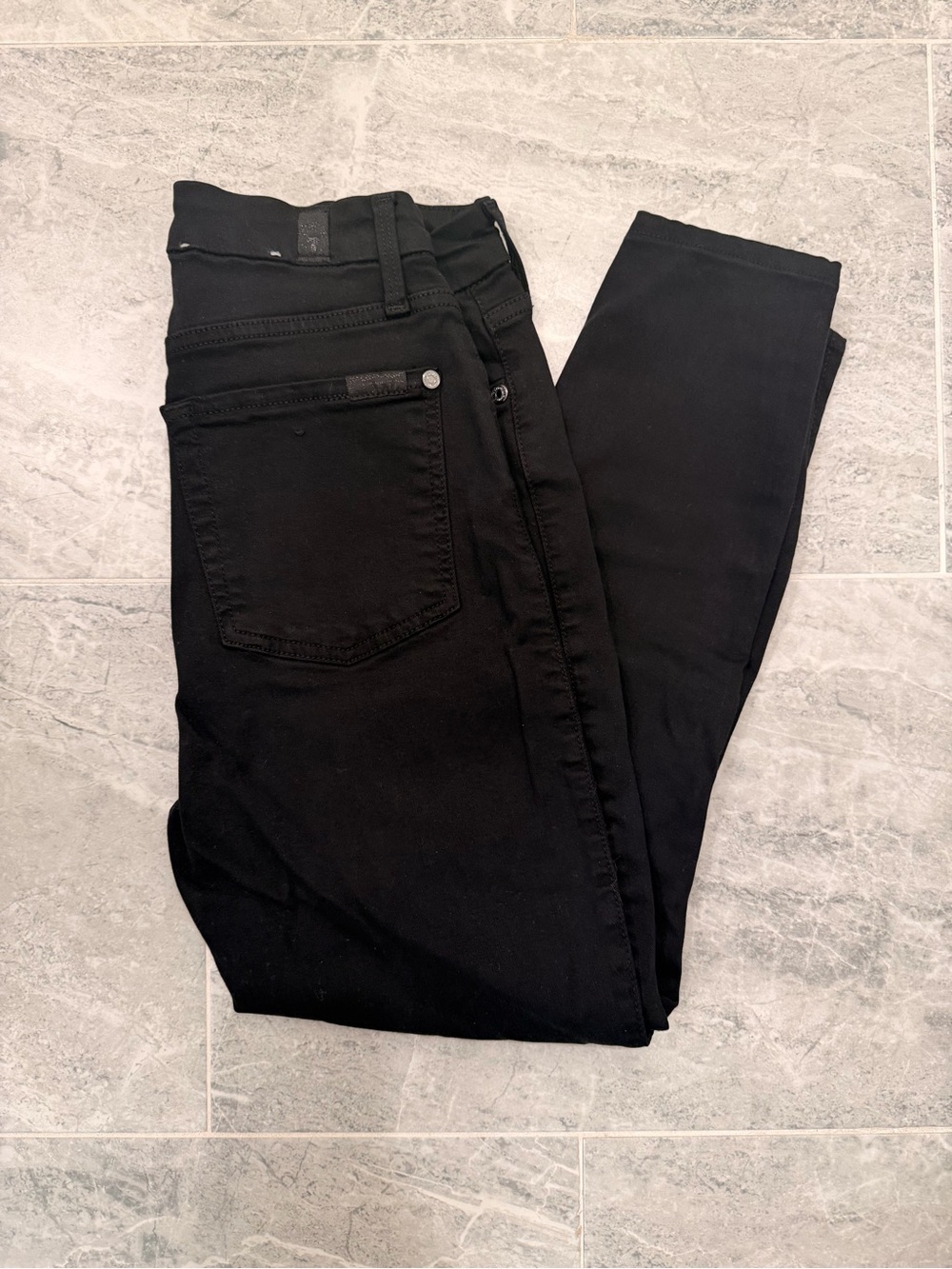 7 For All Mankind Black Women's Skinny Jeans